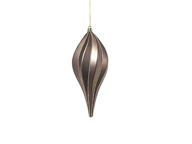 ORNAMENTO PER ALBERO 20cm GRIGIO N23715