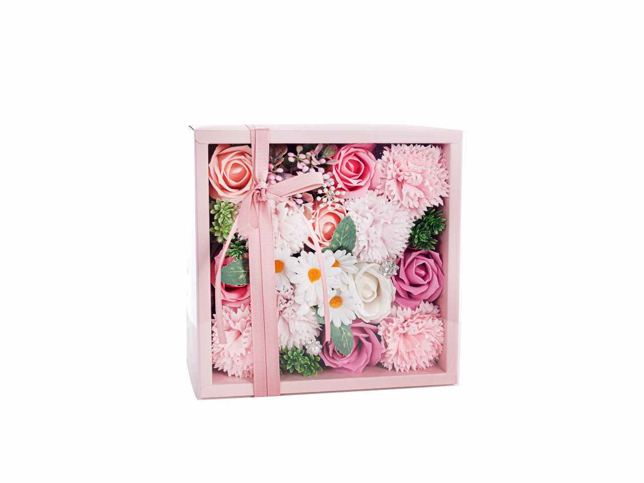 SCATOLA REGALO ROSA 24,5x17x10cm A26996
