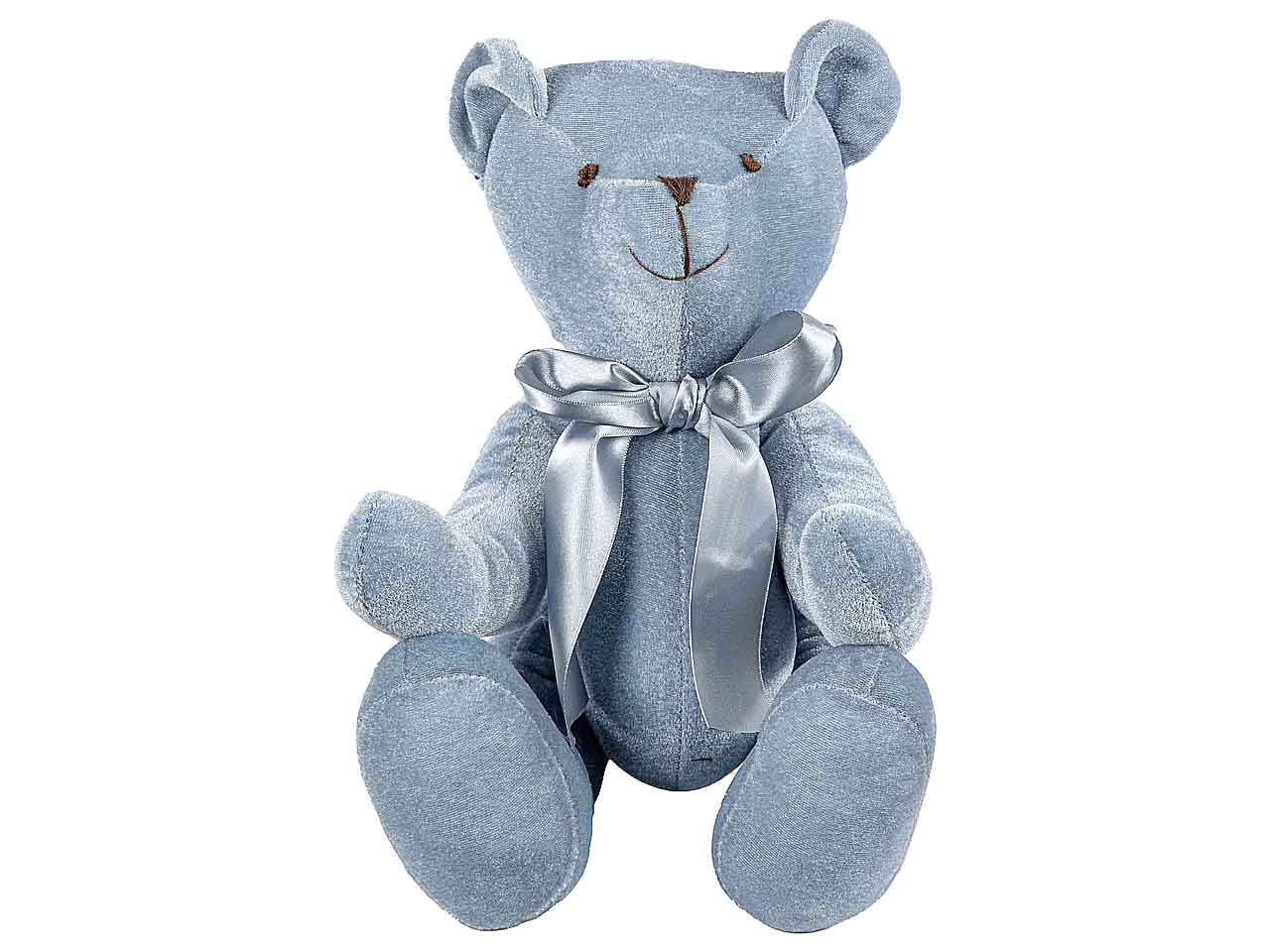 ORSETTO VELLUTO 80cm BLU N25792