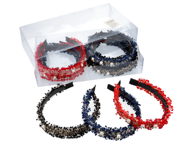 CERCHIETTO TESSUTO C/PERLE FD31652 CERCHIETTO TESSUTO C/PERLE FD31652