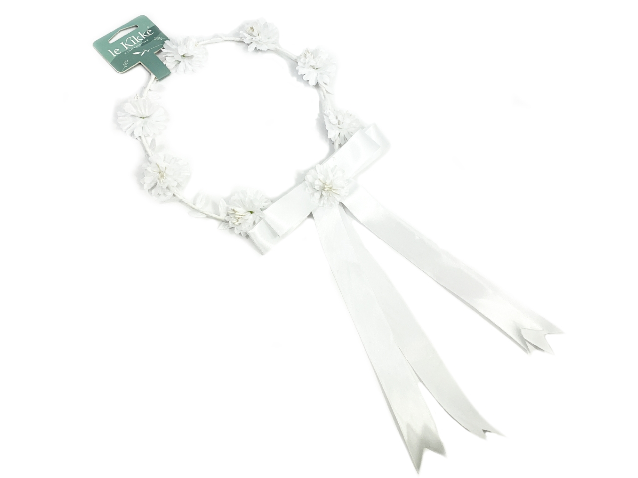 CORONCINA C/FIORI E FIOCCO FD31438