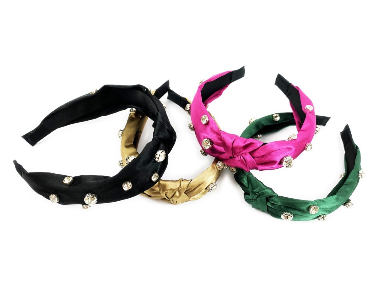 CERCHIETTO SATIN C/NODO/STRASS FD31861 CERCHIETTO SATIN C/NODO/STRASS FD31861