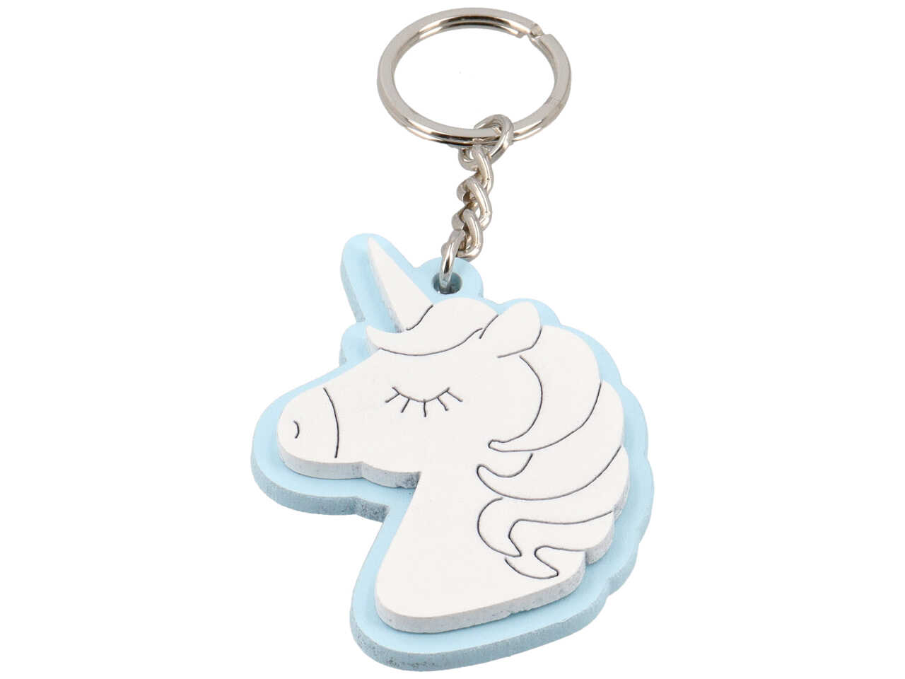 PORTACHIAVI UNICORNO AZZURRO CR1589