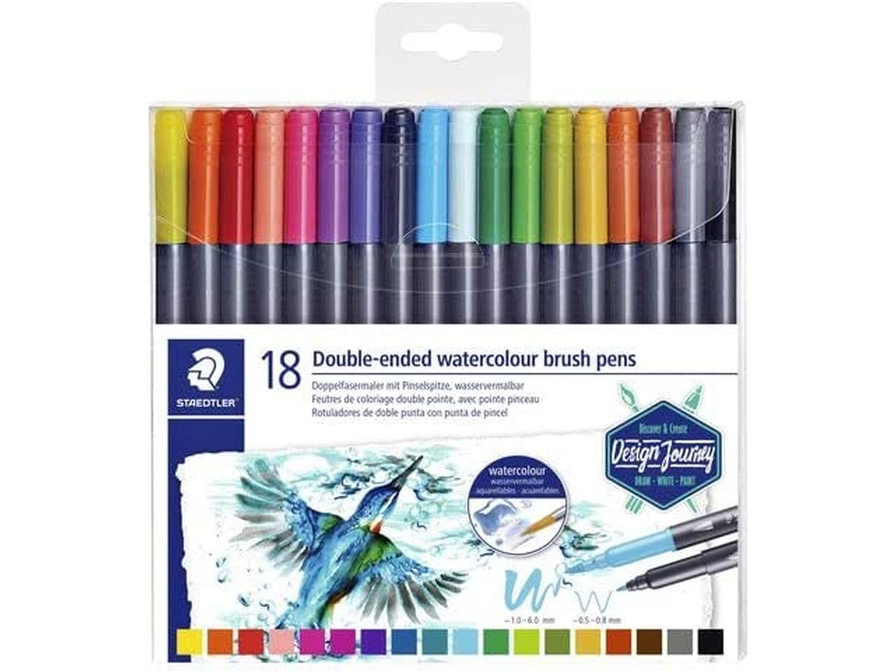 BRUSH PENS AQUERELLI DUE PUNTE 3001 TB18