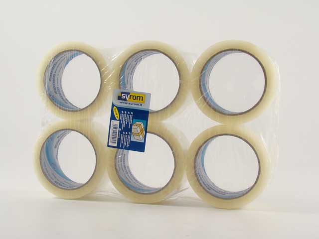 NASTRO IMBALLAGGIO TRASPARENTE 6pz 9900