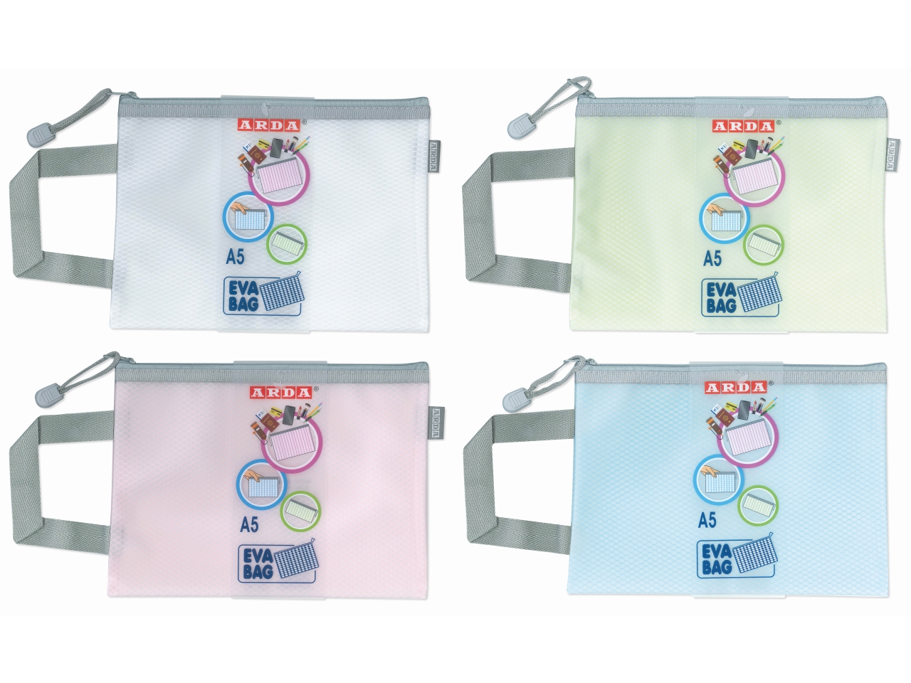 BUSTA EVA C/CERNIERA A5 ASSORT. 0268KCP