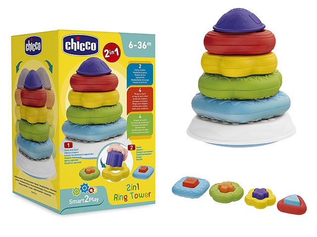 CHICCO GIOCO 2IN1 TORRE ANELLI 00009372