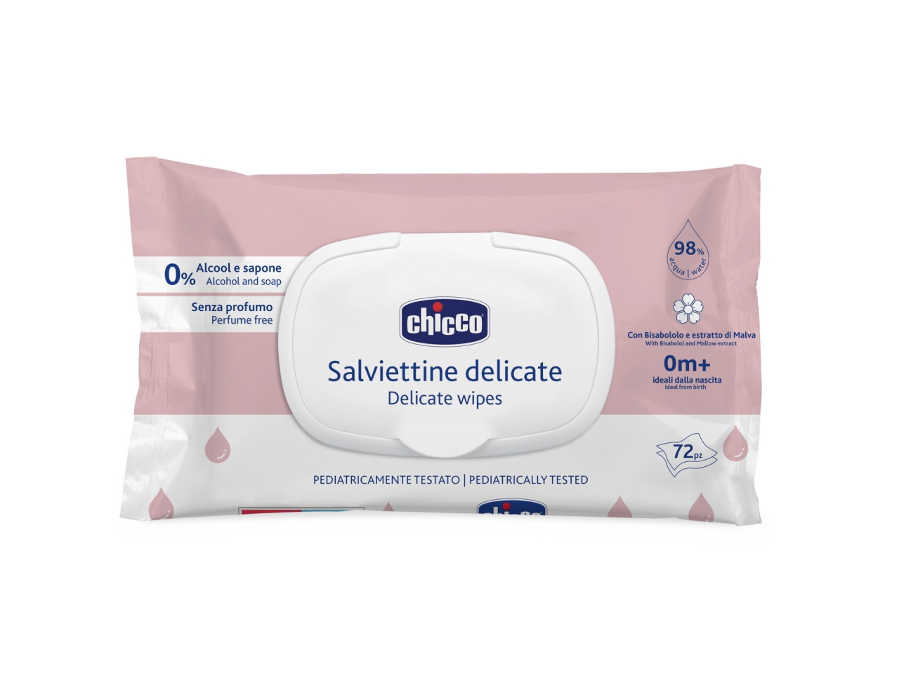 CHICCO SALVIETTE DELIC.72PZ 12050600000 CHICCO SALVIETTE DELIC.72PZ 12050600000