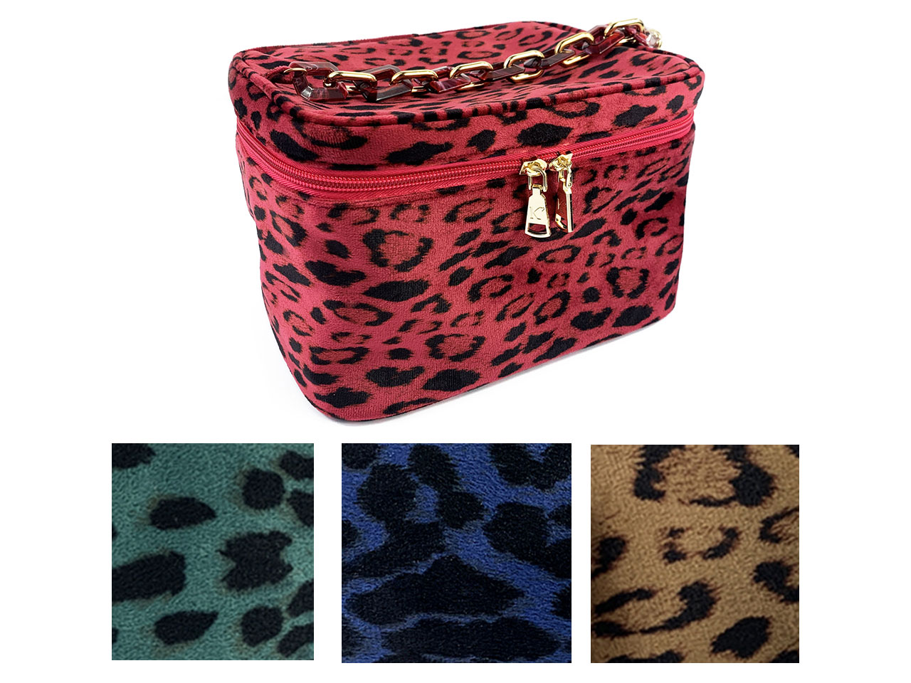 BEAUTY CASE VELVET ANIMALIER CB0896