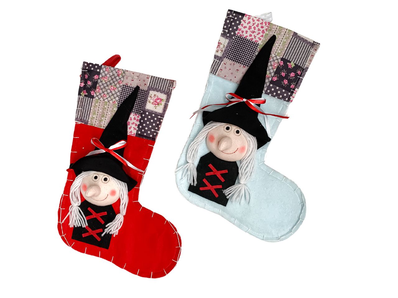 CALZA SUSANNA C/BEFANA 20X41CM ASS 229