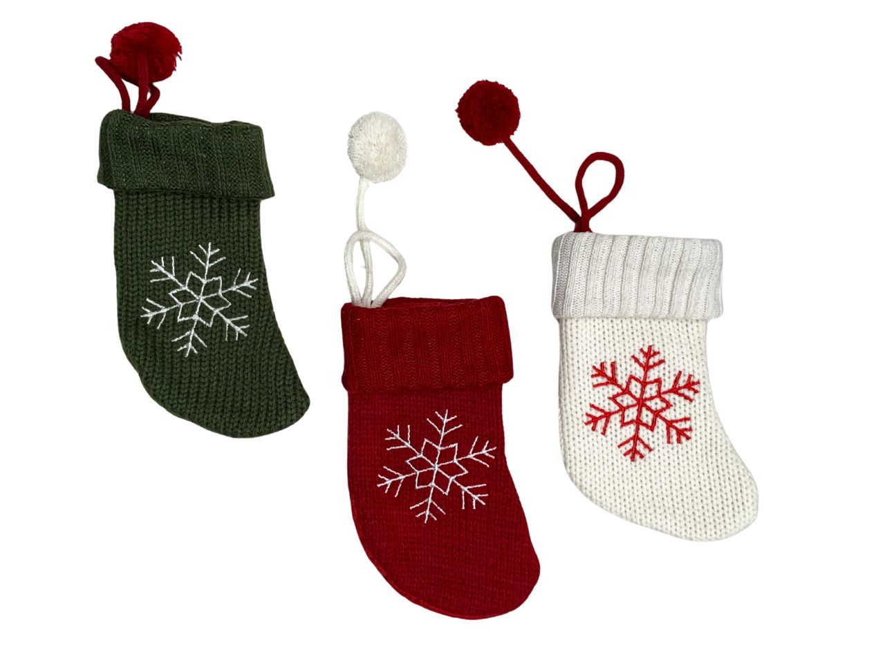 CALZA LANA BETTY 22CM C/FIOCCO DI NEVE 136