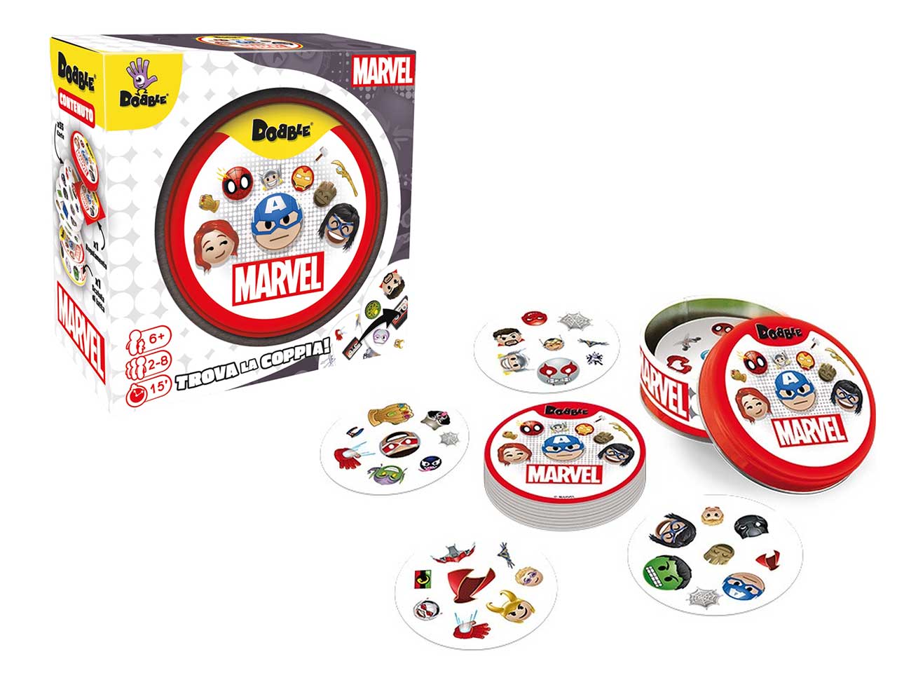 GIOCO DOBBLE MARVEL EMOJI 8277