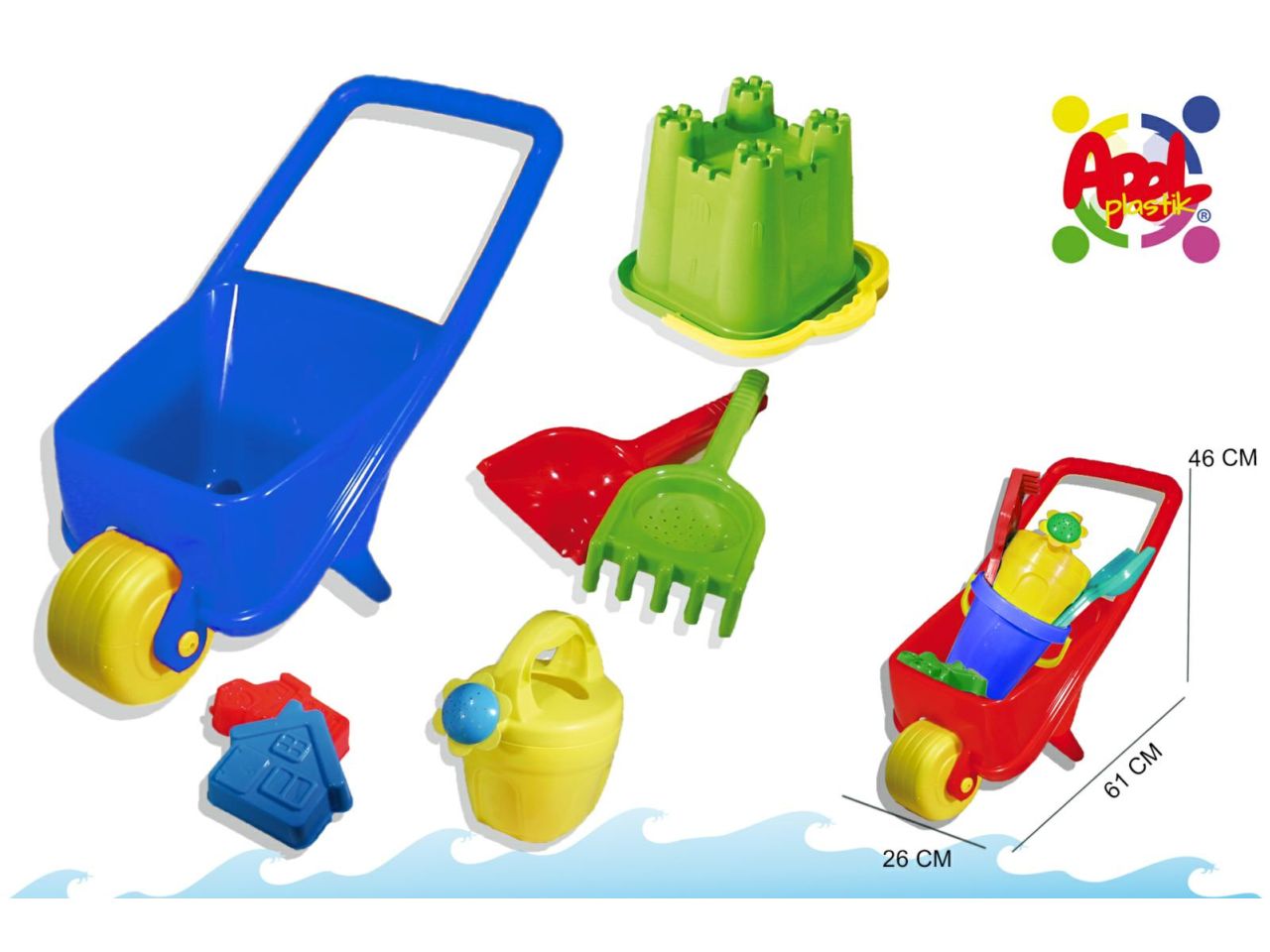 SET SPIAGGIA MARINE E CARRIOLA 11296
