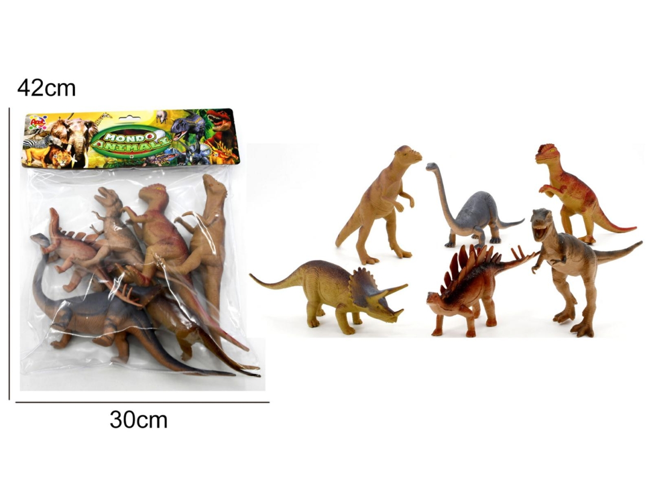 ANIMALI PREISTORICI DINOSAURI 6pz 29142