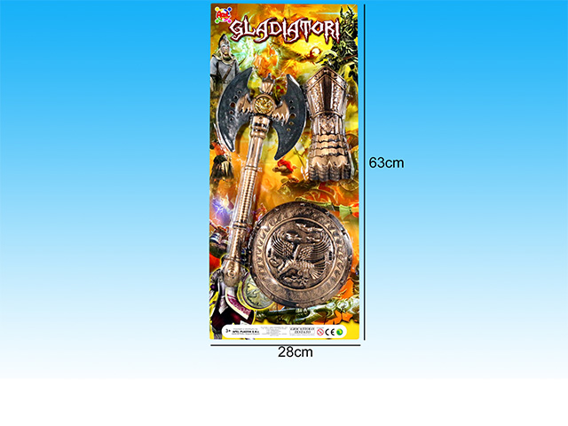 ASCIA CON SCUDO E ACC.GLADIATORI