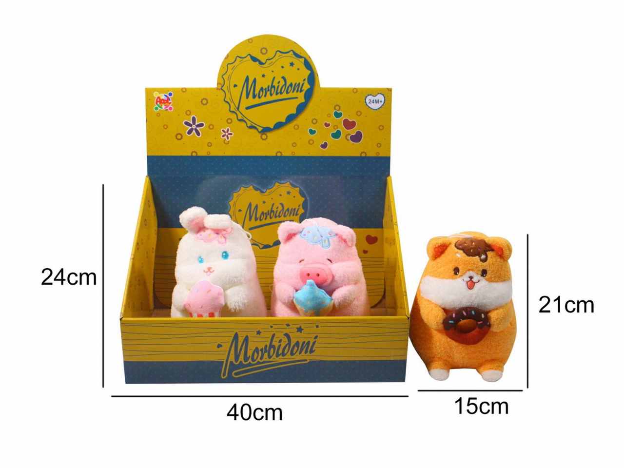 ANIMALI PELUCHE 22CM 39675