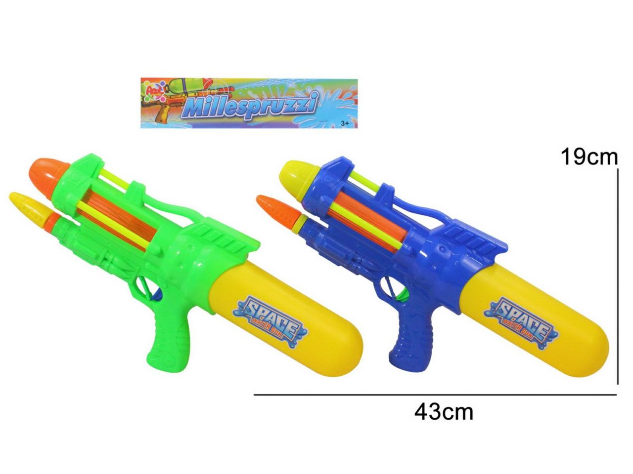 MITRA ACQUA 43CM IN 3 COLORI ASSO 39121