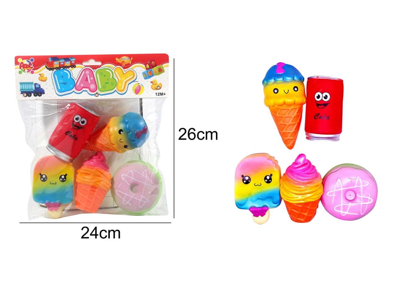 MORBIDONI A FORMA DI ICE CREAM5PZ