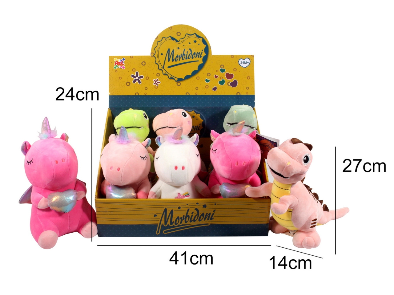 PELUCHE ANIMALE 27CM