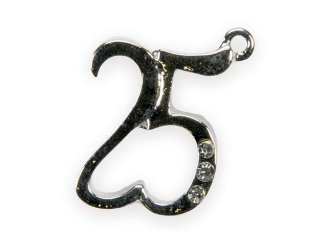 CIONDOLO 25 ANNI ARGENTO BA054
