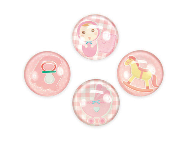 MAGNETI BABY ASS.ROSA BC001A-03