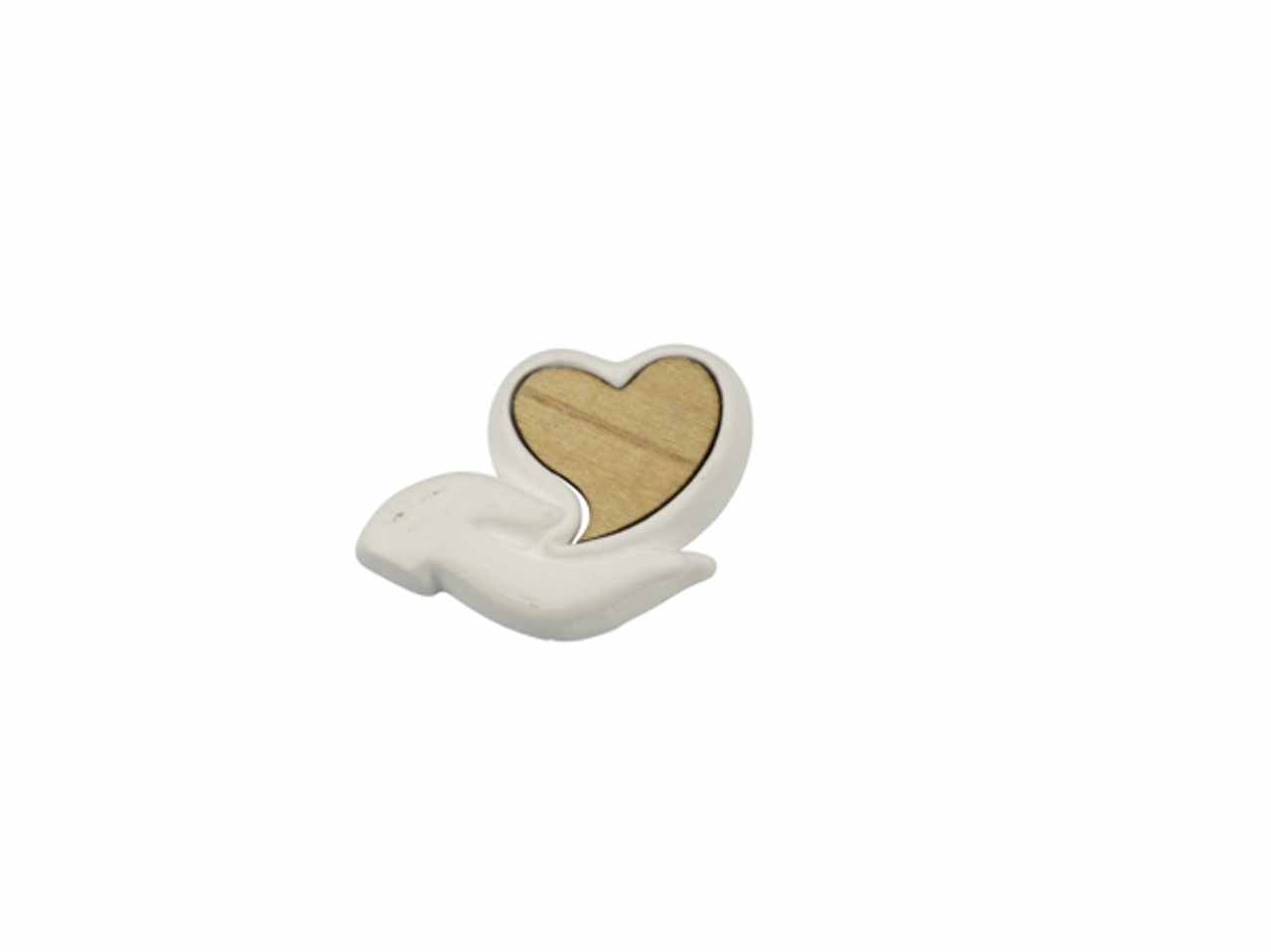 GESSETTO CUORI CON MANO IN LEGNO A2715