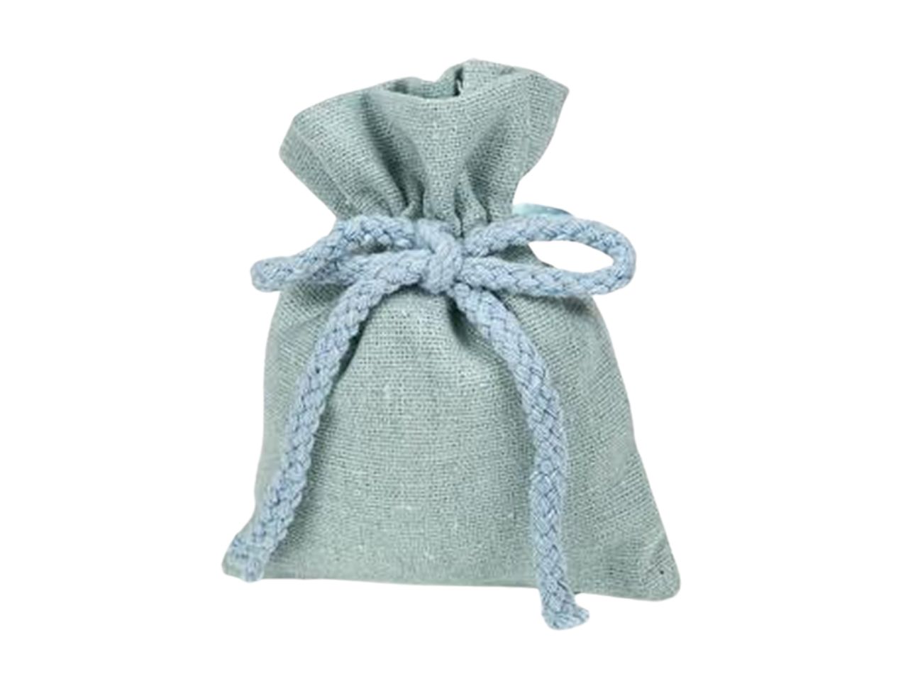 SACCHETTO COT.C/FIOCCO CORDONE CELESTE A2901 04