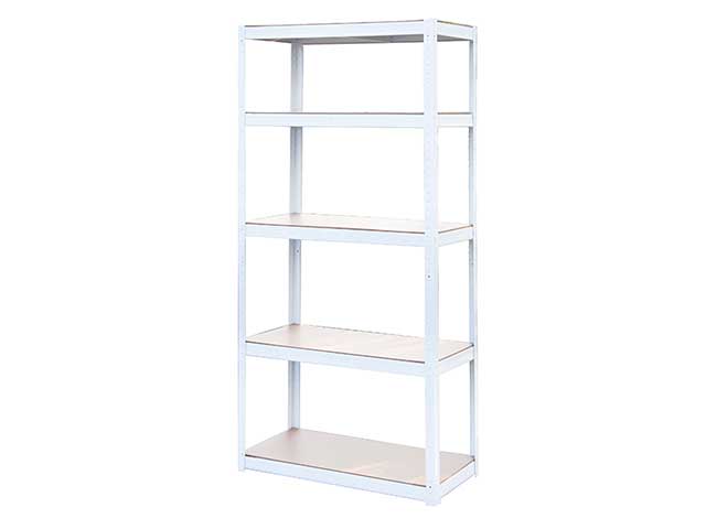 SCAFFALE METALLO 5 RIPIANI BIAN.90x40x180cm910/95