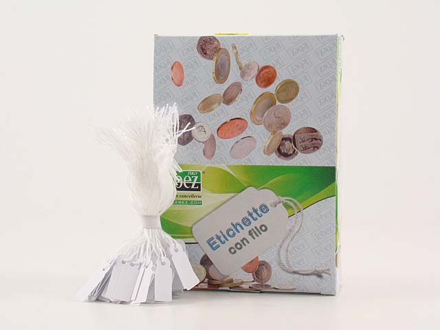 ETICHETTE CON FILO 1000 PZ. A385