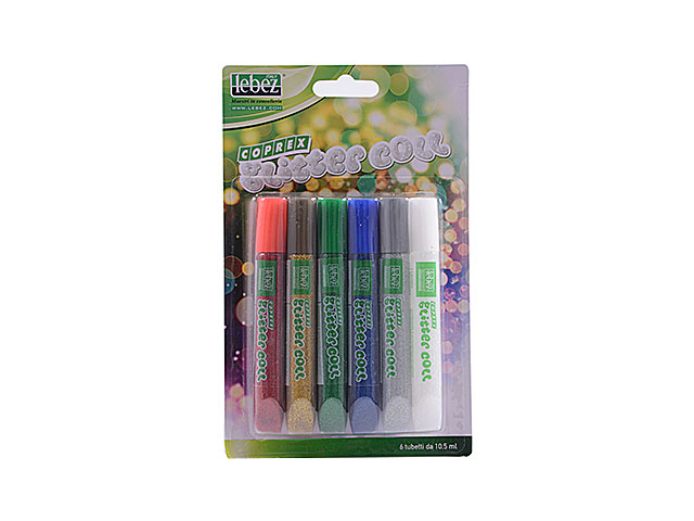 COLLA GLITTER 6 TUBI 10,5ml 5131