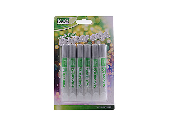 COLLA GLITTER 6 TUBI 10,5ml ARGENTO5131