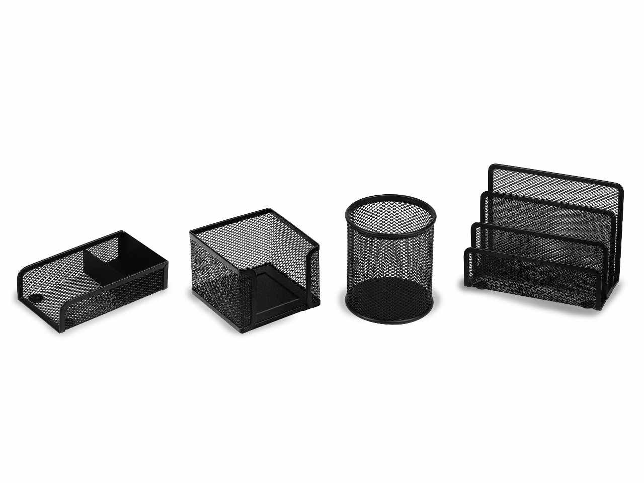 SET SCRIVANIA 4pz NERO 1424-N