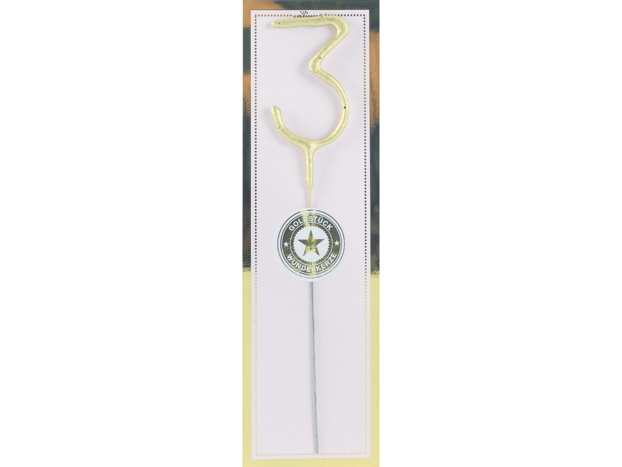 CANDELA SCINT.H18CM ORO N.3 5WND10503