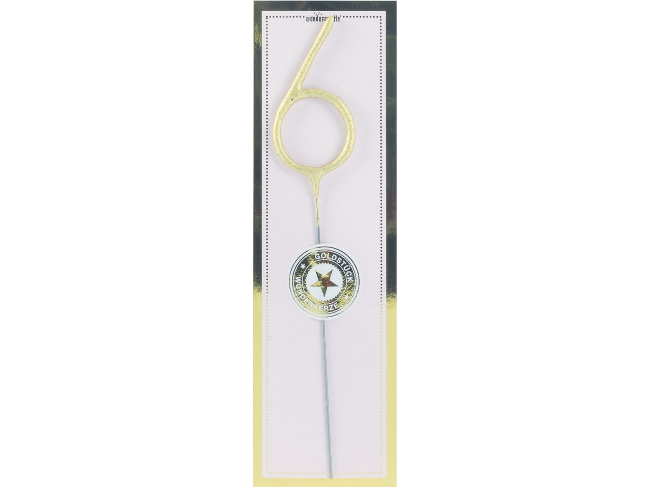 CANDELA SCINT.H18CM ORO N.6 5WND10506