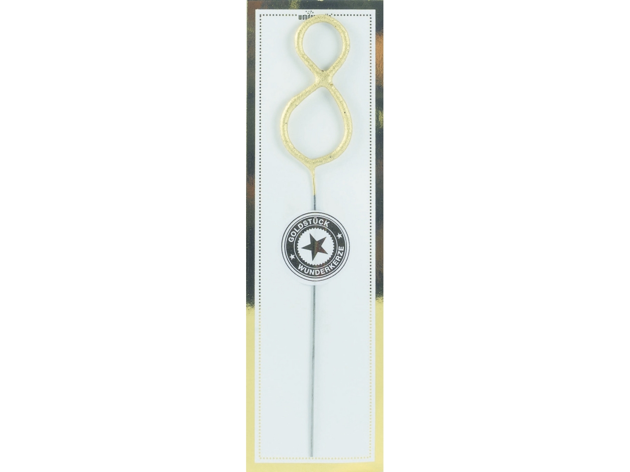 CANDELA SCINT.H18CM ORO N.8 5WND10508