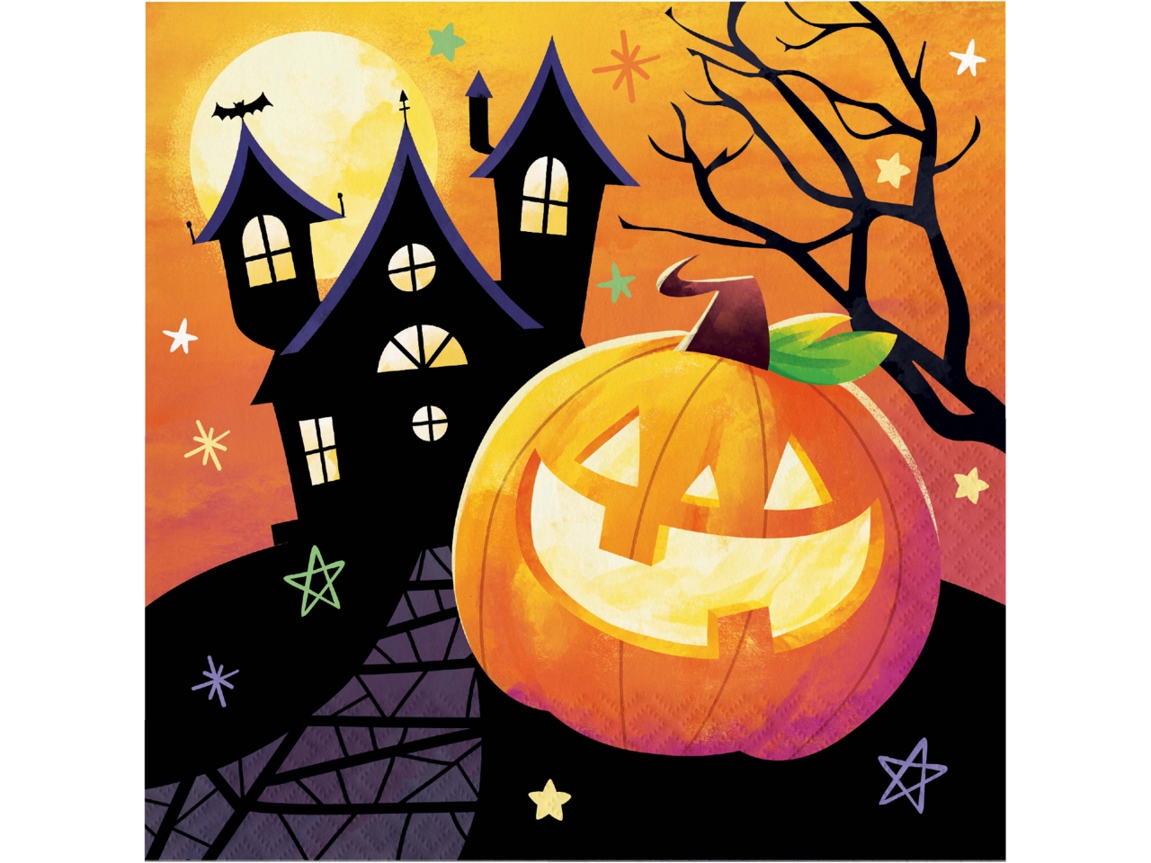 HAUNTED PUMPKINS TOVAGLIOLO 33X33CM 8C371743