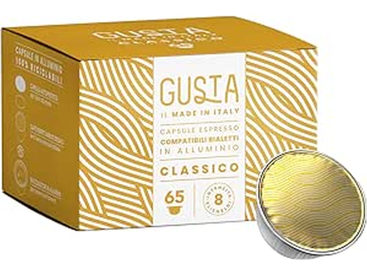 BIALETTI GUSTA CL.CAPSULE 65PZ 99096080376 BIALETTI GUSTA CL.CAPSULE 65PZ 99096080376