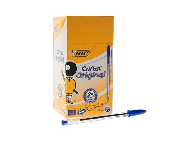 PENNA SFERA CRISTAL BLU 50pz 002-10 $