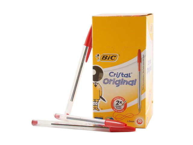 PENNA SFERA CRISTAL ROSSA 50PZ 002-20 $