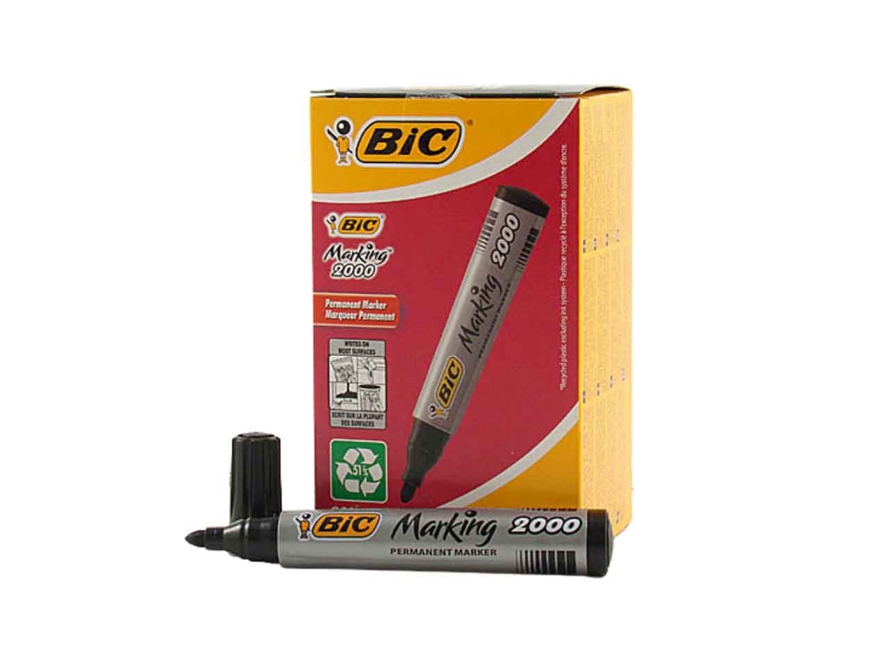 MARCATORE 2000 P.TONDA NERO 12pz 820915