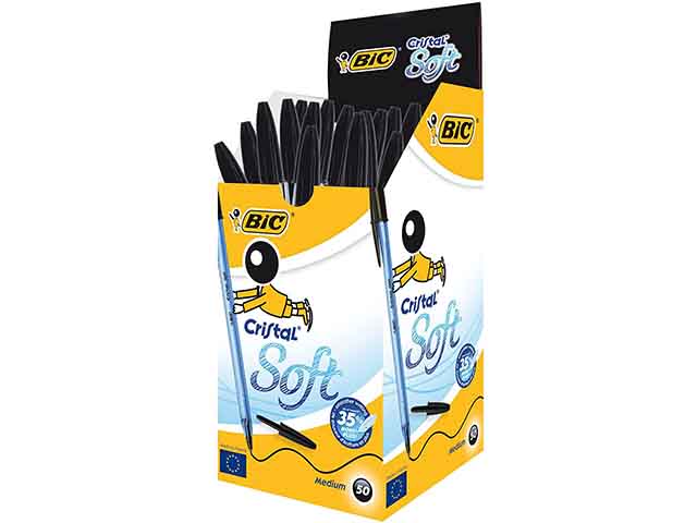 PENNA CRISTAL SOFT 50pz NERA 951433