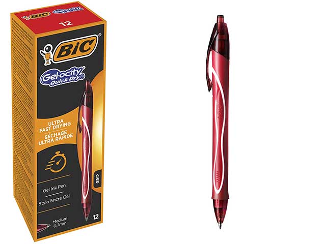 PENNA GEL QUICK DRY 12pz ROSSA 949874