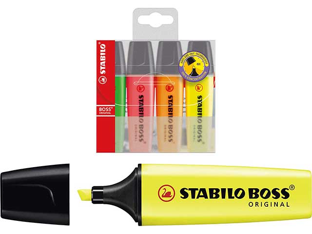 STABILO BOSS EVIDENZIATORI 4pz 1063707