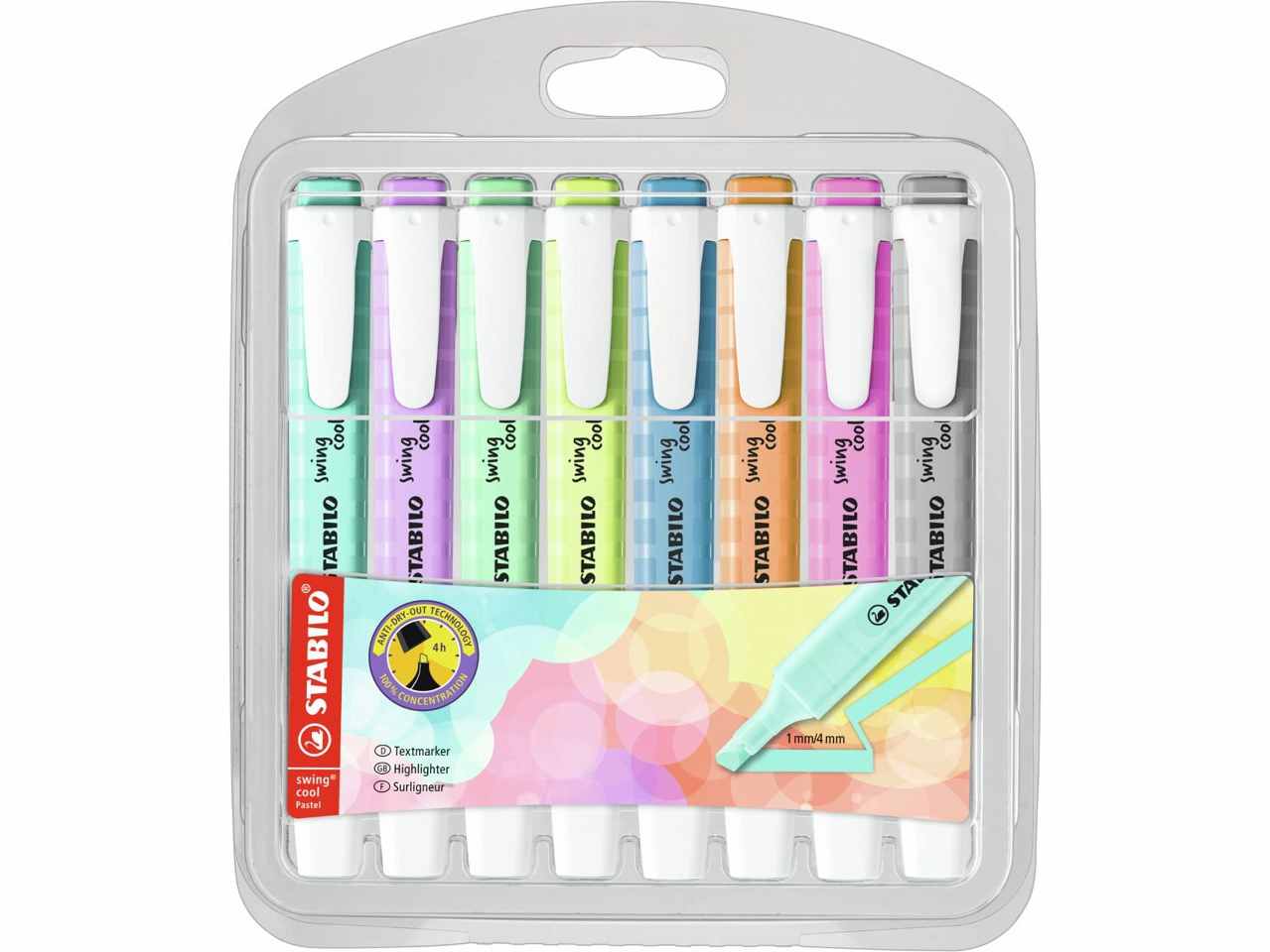 STABILO EVIDENZIATORE 8pz COL.PASTELLO