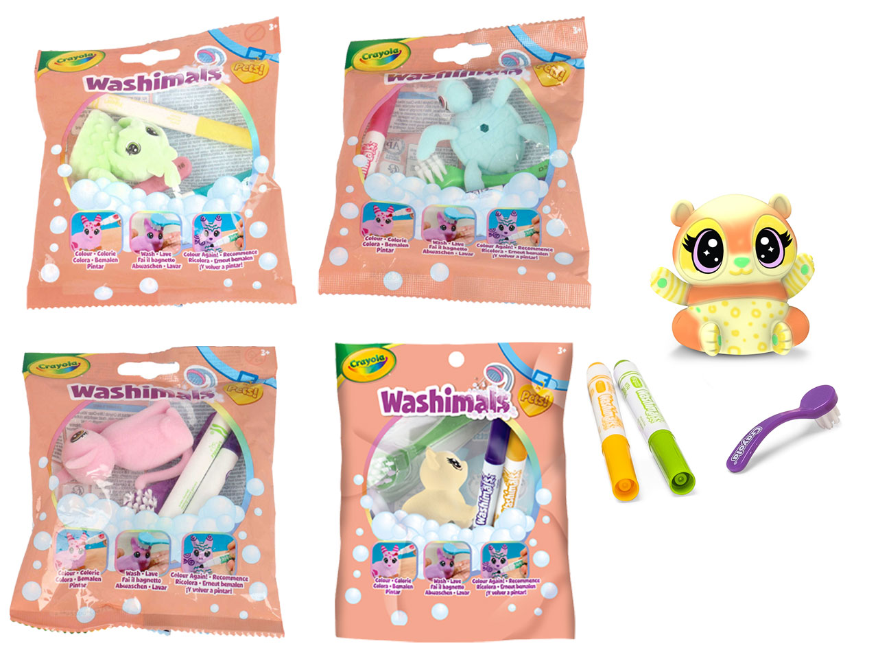 WASHIMALS PASTEL PETS BUSTINA 74-0224