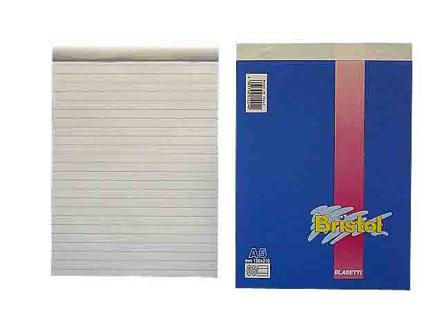 BLOCCO NOTES BRISTOL A5 1R 60FF 1029