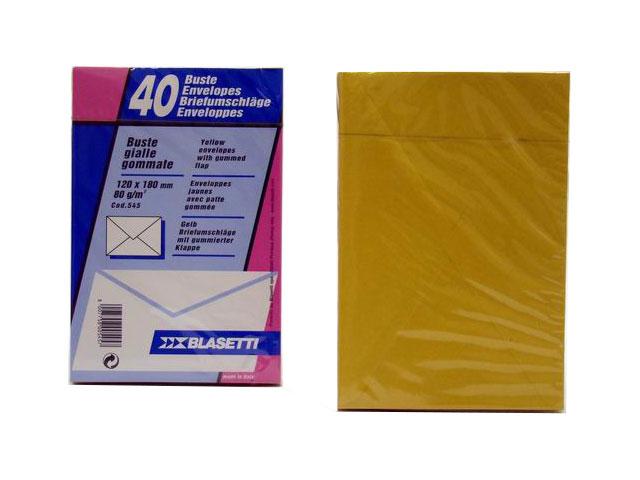 BUSTE GIALLE 12×18 80gr 40pz 0545
