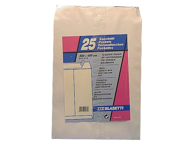 BUSTE SACCO BIANCHE 25pz 30×40 0539