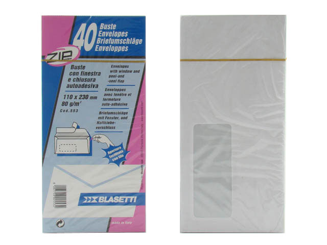 BUSTE BIANCHE C/FIN.C/ST.40pz11x23 0553