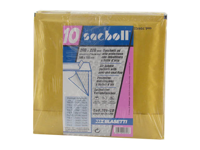 BUSTE SACCO IMB.CD 20×22/16×18 10pz0709